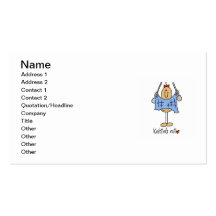 Knitting Nut T-shirts and Gifts Business Cards
