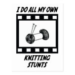 Knitting Stunts Postcard