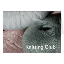 Knitting Yarn Invitation Greeting Card