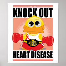 Knock Out Heart Disease Poster