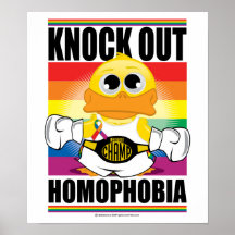 Knock Out Homophobia Print