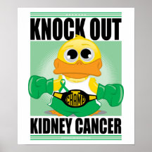 Knock Out Kidney Cancer Print