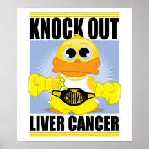 Knock Out Liver Cancer Posters