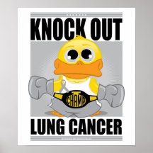 Knock Out Lung Cancer Posters