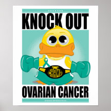 Knock Out Ovarian Cancer Poster