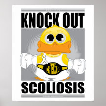 Knock Out Scoliosis Print