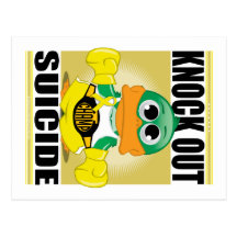 Knock Out Suicide Post Cards