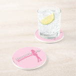 Knocked Up Knockout Baby Shower Mom-to-Be Beverage Coaster