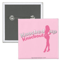 Knocked Up Knockout Baby Shower Mom-to-Be Pin