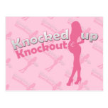 Knocked Up Knockout Baby Shower Mom-to-Be Post Card