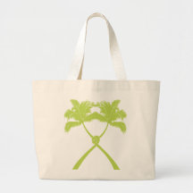 Knot Palm Trees Beach Tropical Wedding Modern Chic Bag