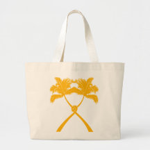 Knot Palm Trees Beach Tropical Wedding Modern Chic Bags