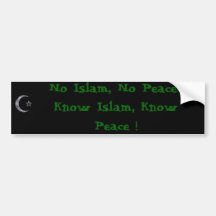 Know Islam Bumper sticker