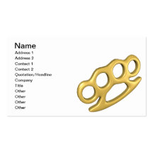 Knuckle Up Business Card Templates