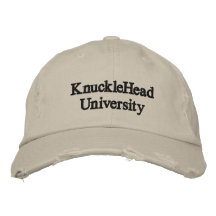 KnuckleHead University Embroidered Hats