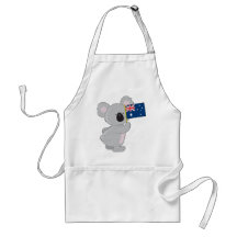 Koala Australian Flag Apron