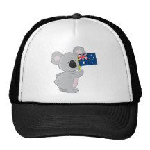 Koala Australian Flag Hats