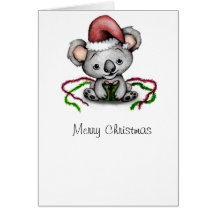 Koala Christmas Card