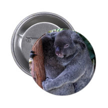 Koala Family Round Button