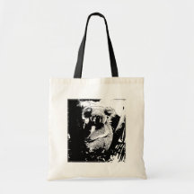 Koala in Black and White Bags