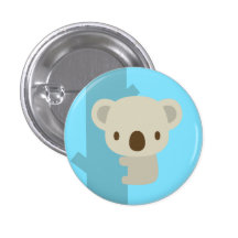 koala light blue : pins ピンバック