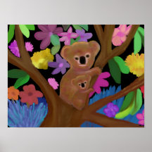 Koalas in the Outback Print