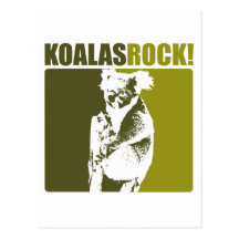 Koalas Rock! #2 Post Card