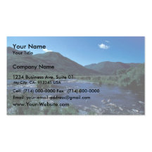 Kodiak Stream and Mountains in Summer Business Card