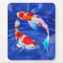 Kohaku Duo in Deep Blue Pond Mousemat
