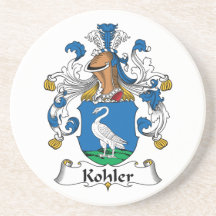 Kohler Family Crest Beverage Coaster