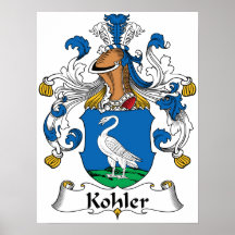 Kohler Family Crest Print