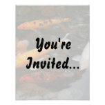 Koi Fish In Pond Photograph Invite