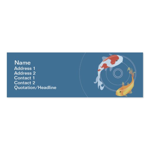 Koi - Skinny Business Card