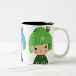 Kokeshi Triplets Mug