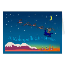 Kokopelli Christmas Card