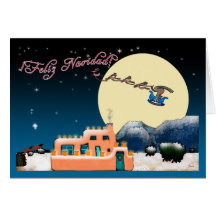 Kokopelli Christmas Greeting Card