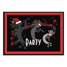 Kokopelli Christmas Party Invitation