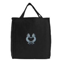 Kokopelli Heart Custom Embroidered Bag
