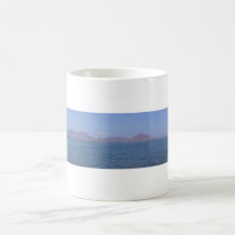 komodo beach panorama coffee mugs