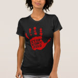 Kony 2012 Red Handprint Stop Joseph Kony Tee Shirts