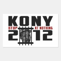 Kony 2012 - Stop at Nothing Stickers