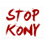 Kony 2012 Stop Red Bloody Joseph Kony Postcards