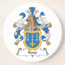 Koop Family Crest Beverage Coasters