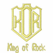 KoR, King of Rock Moleton Bordado Com Capuz