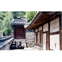 Korean traditional house photo cut out