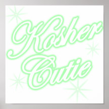 kosher cutie green posters