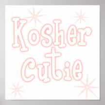 kosher cutie peach poster