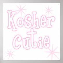 kosher cutie pink posters