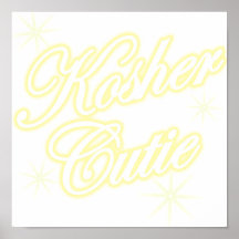 kosher cutie yellow posters