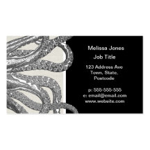 Kraken - Black Giant Octopus / Cthulu Business Card Templates